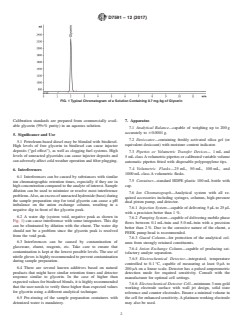 ASTM D7591-12(2017) ASTM D7591-12(2017) - Standard Test Method for Determination of Free and Total Glycerin in Biodiesel Blends by Anion Exchange Chromatography - Page 2 preview