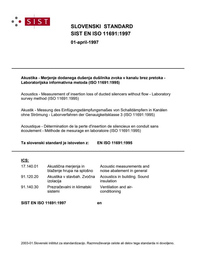EN ISO 11691:1997
