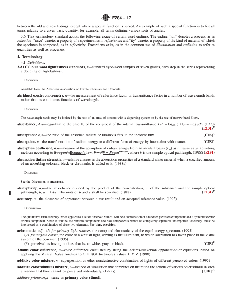 REDLINE ASTM E284-17 - Standard Terminology of Appearance