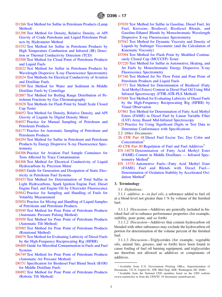 ASTM D396-17 - Standard Specification for  Fuel Oils