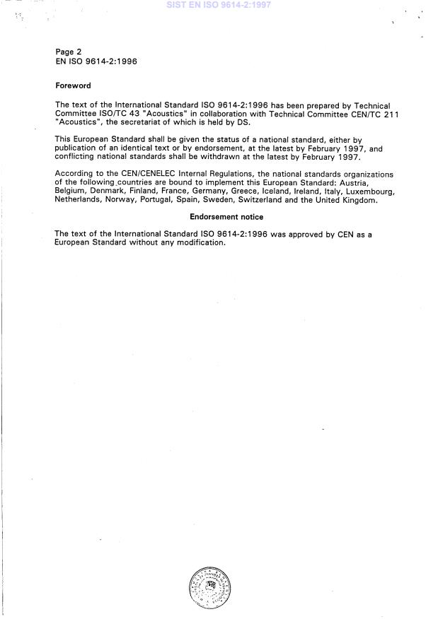 EN ISO 9614-2:1996 EN ISO 9614-2:1997 - Page 4 preview