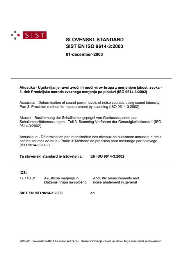 EN ISO 9614-3:2003
