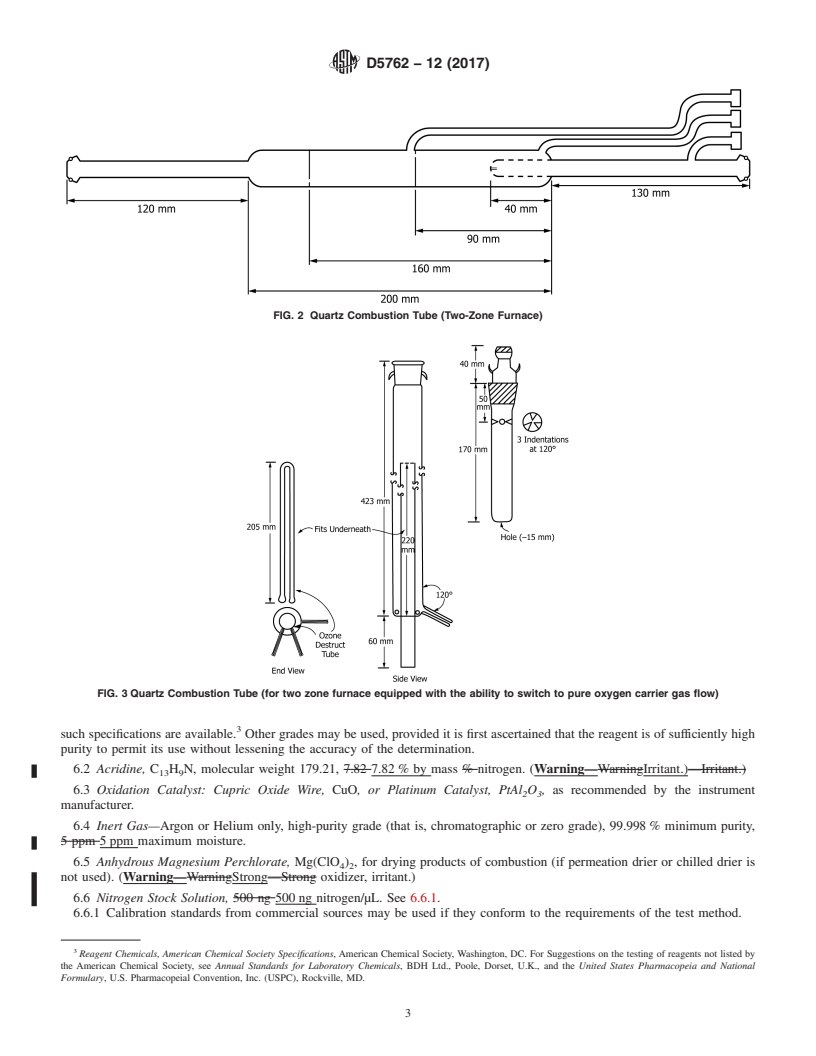 REDLINE ASTM D5762-12(2017) - Standard Test Method for  Nitrogen in Petroleum and Petroleum Products by Boat-Inlet  Chemiluminescence