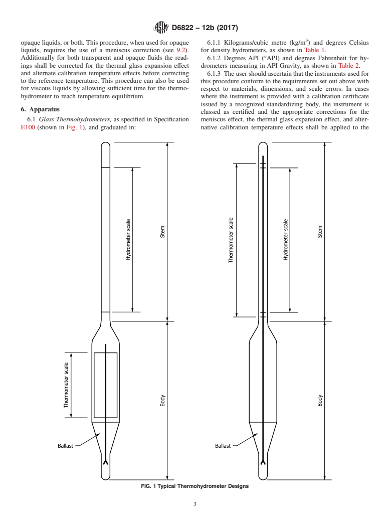 ASTM D6822-12b(2017) - Standard Test Method for Density, Relative Density, and API Gravity of Crude Petroleum  and Liquid Petroleum Products by Thermohydrometer Method