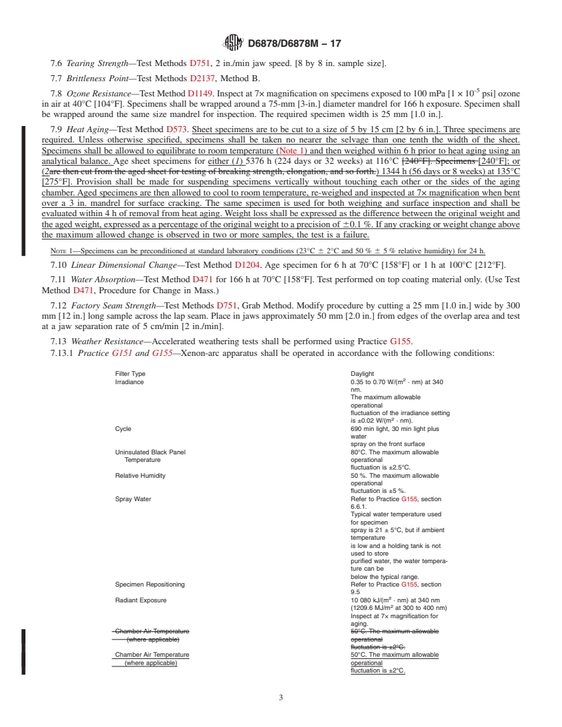 REDLINE ASTM D6878/D6878M-17 - Standard Specification for  Thermoplastic Polyolefin Based Sheet Roofing