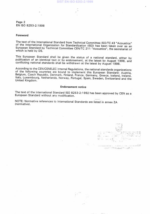 EN ISO 8253-2:1998 EN ISO 8253-2:1999 - Page 4 preview