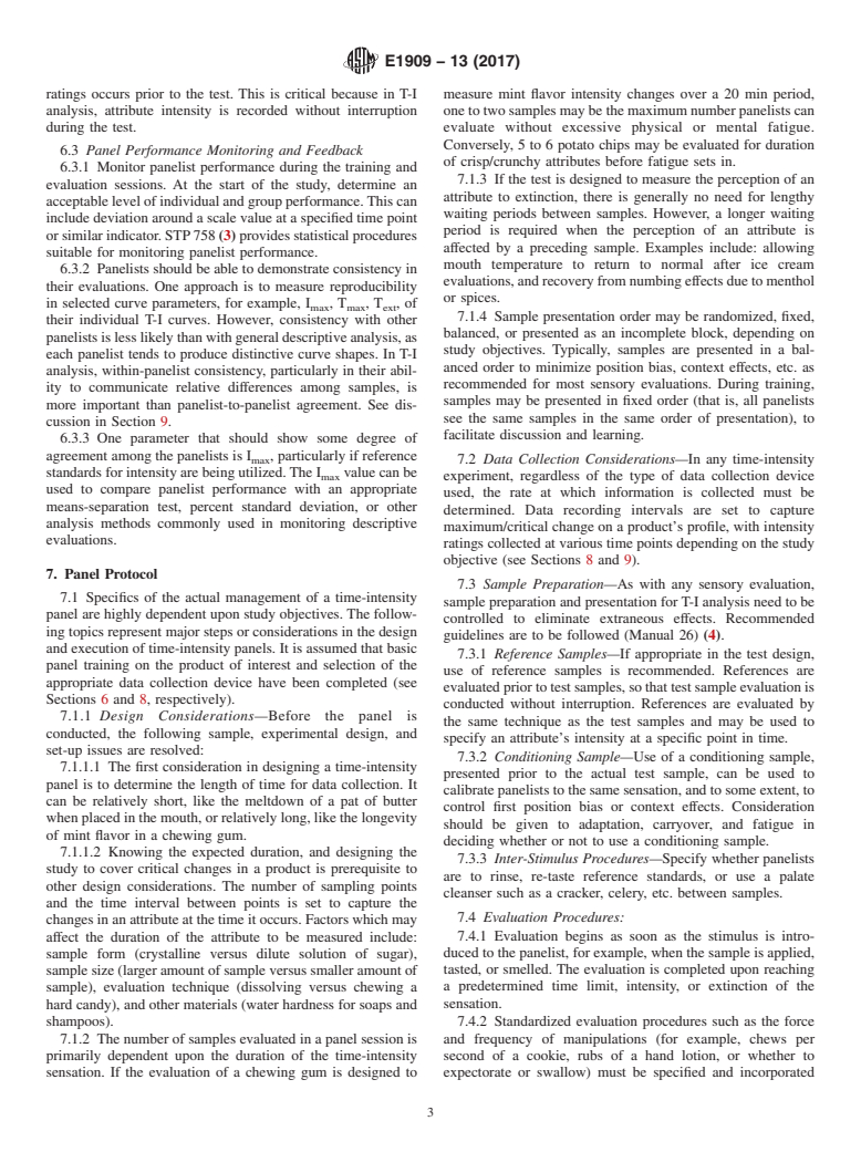 ASTM E1909-13(2017) - Standard Guide for  Time-Intensity Evaluation of Sensory Attributes