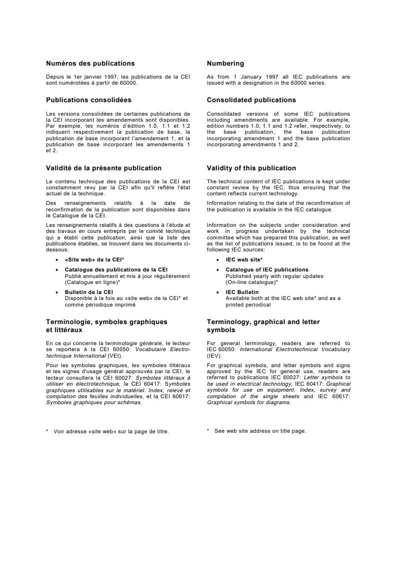 IEC 61540:1997+AMD1:1998 CSV IEC 61540:1997+AMD1:1998 CSV - Electrical accessories - Portable residual current devices without integral overcurrent protection for household and similar use (PRCDs) - Page 2 preview