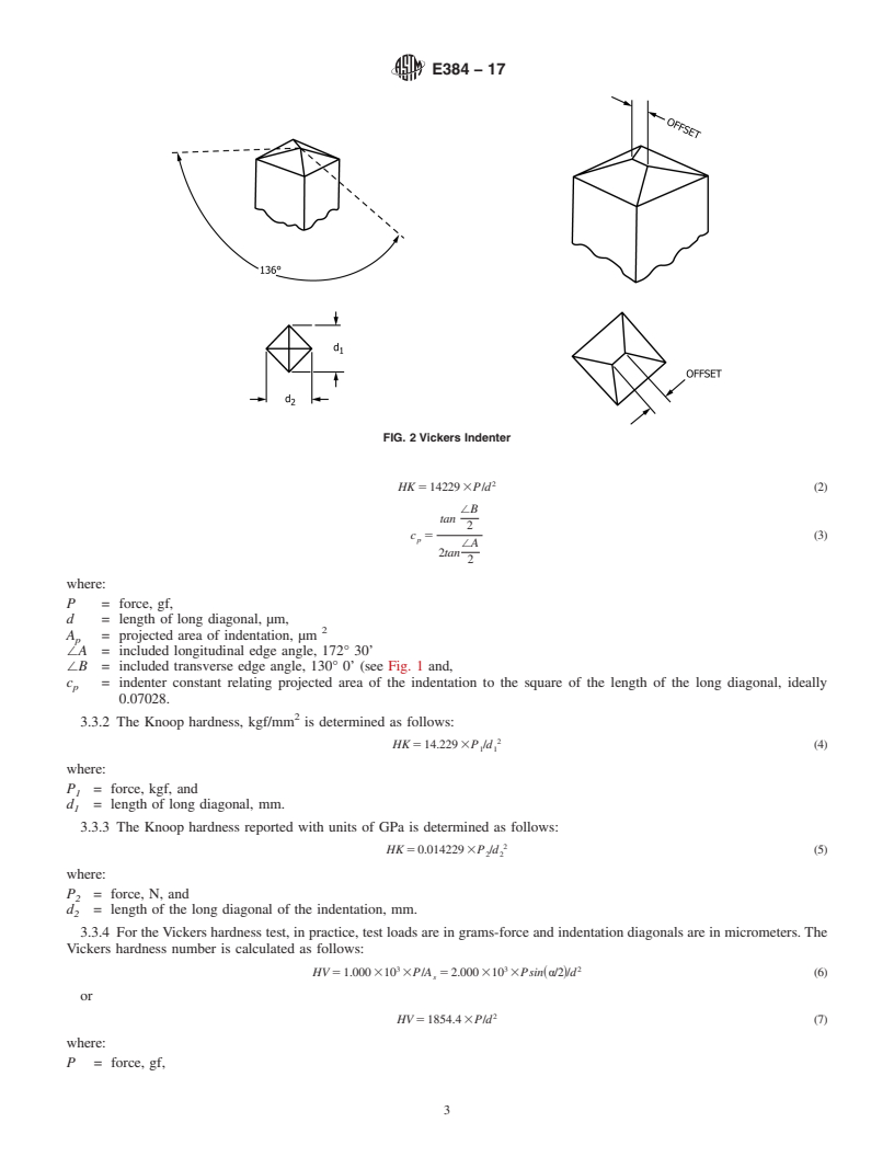 ASTM E384-17 - Standard Test Method For Microindentation Hardness Of ...