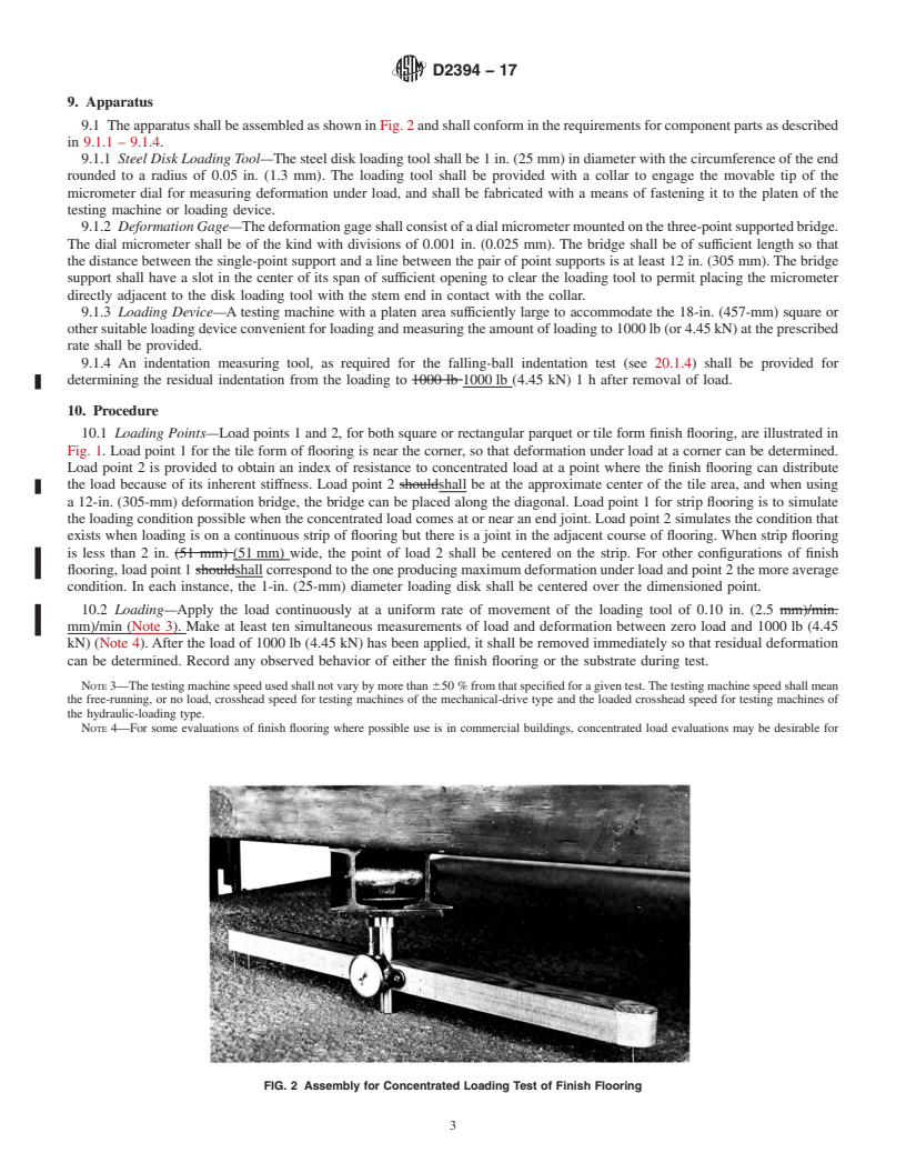 REDLINE ASTM D2394-17 - Standard Test Methods for Simulated Service Testing of Wood and Wood-Based Finish Flooring