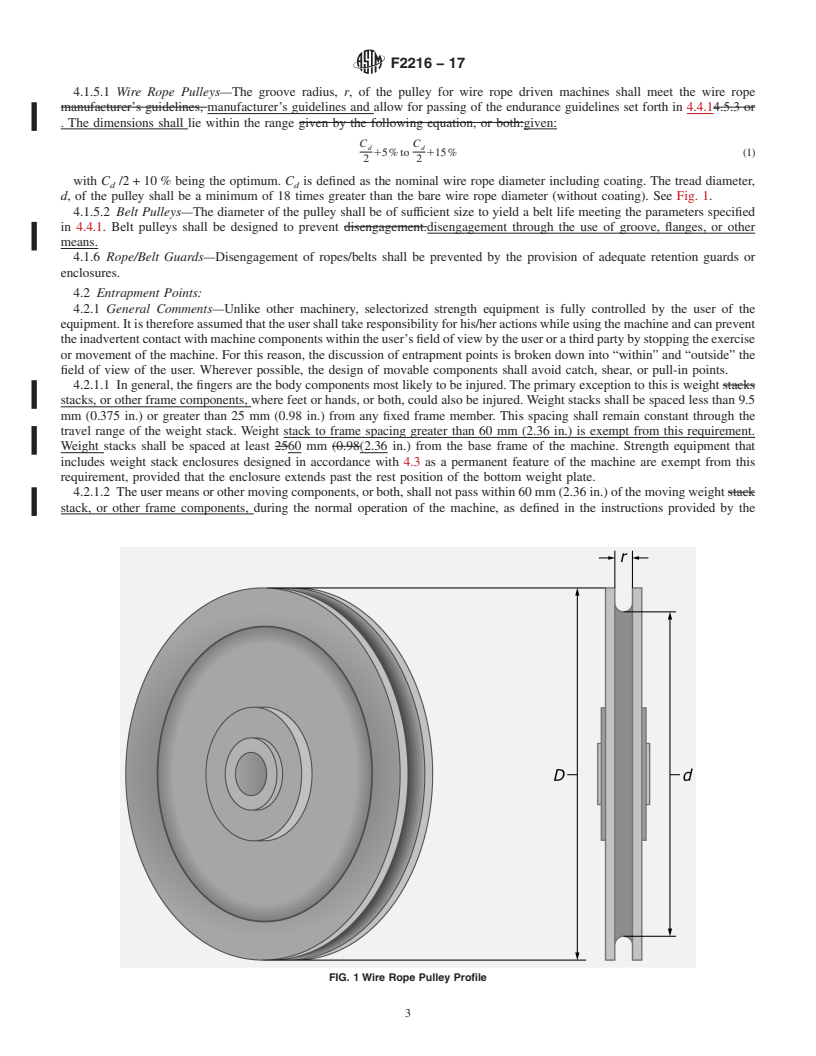 REDLINE ASTM F2216-17 - Standard Specification for Selectorized Strength Equipment