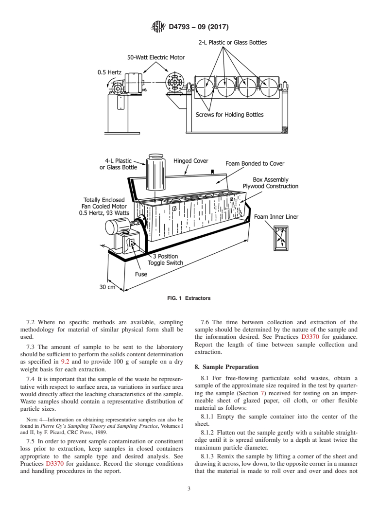 ASTM D4793-09(2017) - Standard Test Method for  Sequential Batch Extraction of Waste with Water