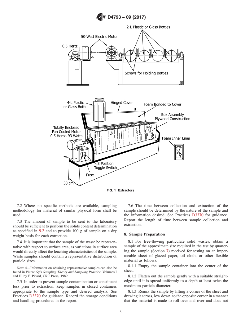 ASTM D4793-09(2017) - Standard Test Method for  Sequential Batch Extraction of Waste with Water