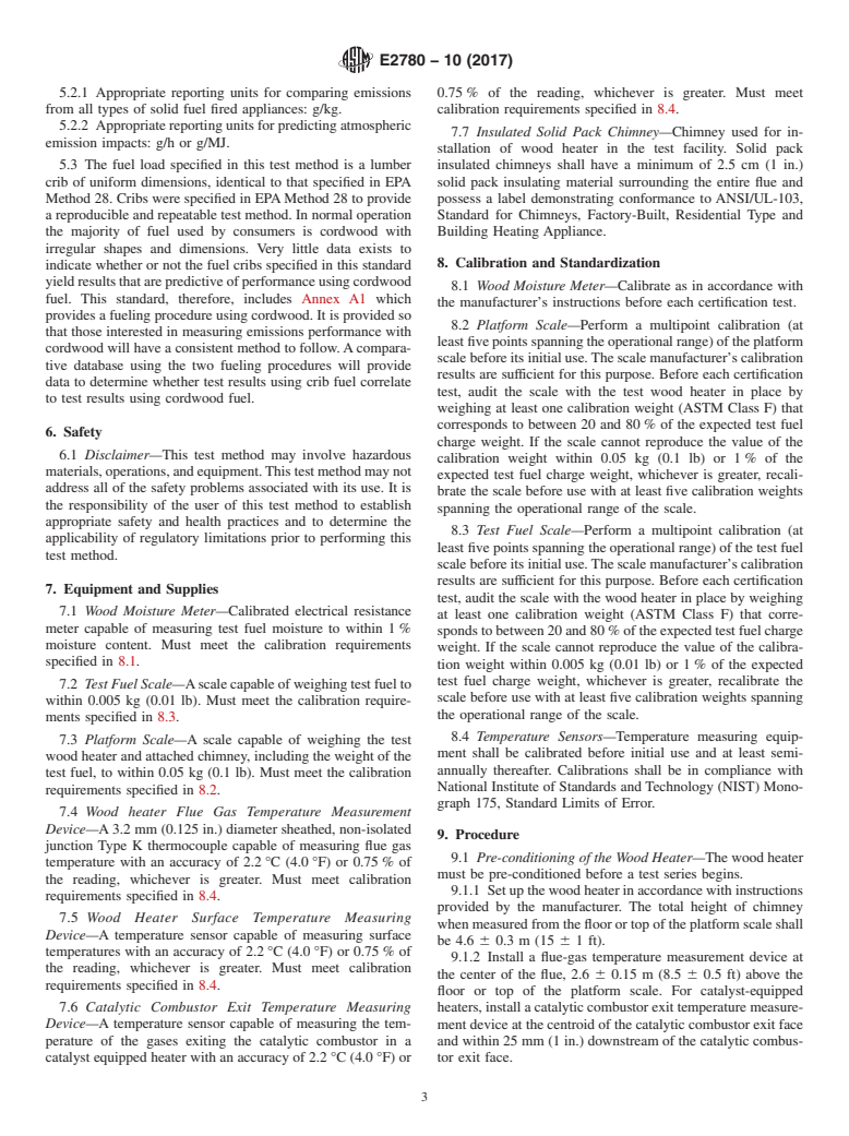 ASTM E2780-10(2017) - Standard Test Method for Determining Particulate Matter Emissions from Wood Heaters