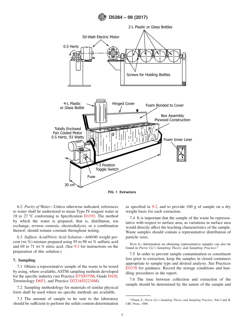 ASTM D5284-09(2017) - Standard Test Method for  Sequential Batch Extraction of Waste with Acidic Extraction  Fluid