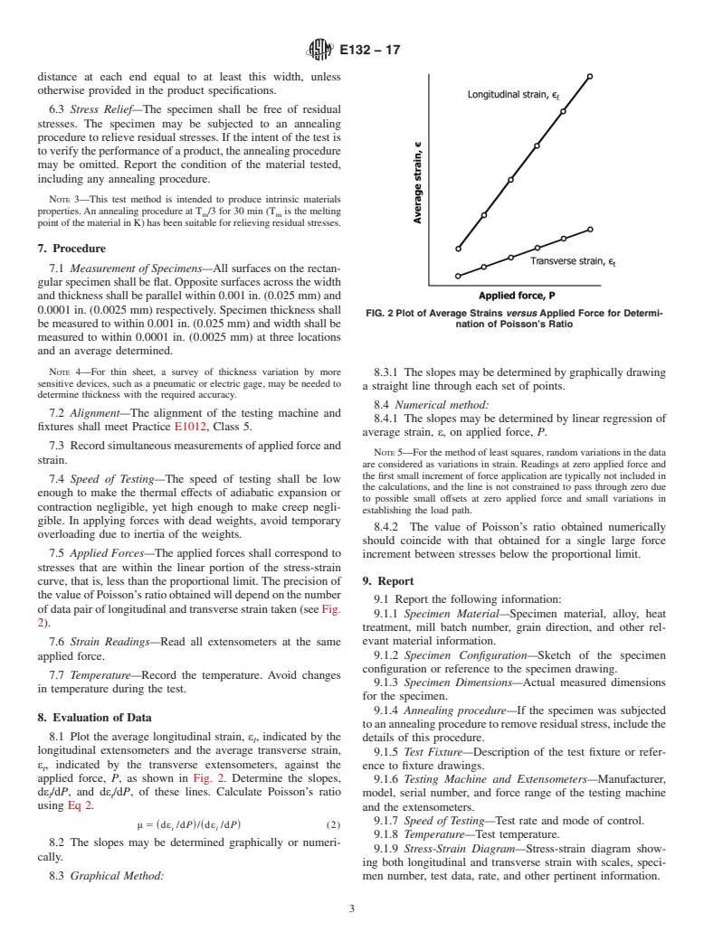 ASTM E132-17 - Standard Test Method for Poisson&#x2019;s Ratio at Room Temperature