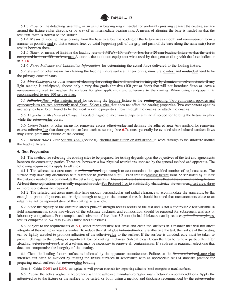 REDLINE ASTM D4541-17 - Standard Test Method for Pull-Off Strength of Coatings Using Portable Adhesion Testers