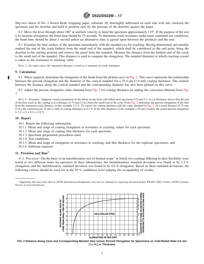 REDLINE ASTM D522/D522M-17 - Standard Test Methods for Mandrel Bend Test of Attached Organic Coatings