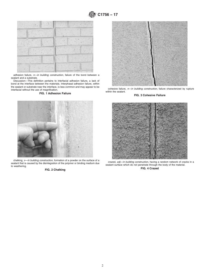 ASTM C1756-17 - Standard Guide for  Comparing Seal or Sealant Behavior to Reference Photographs