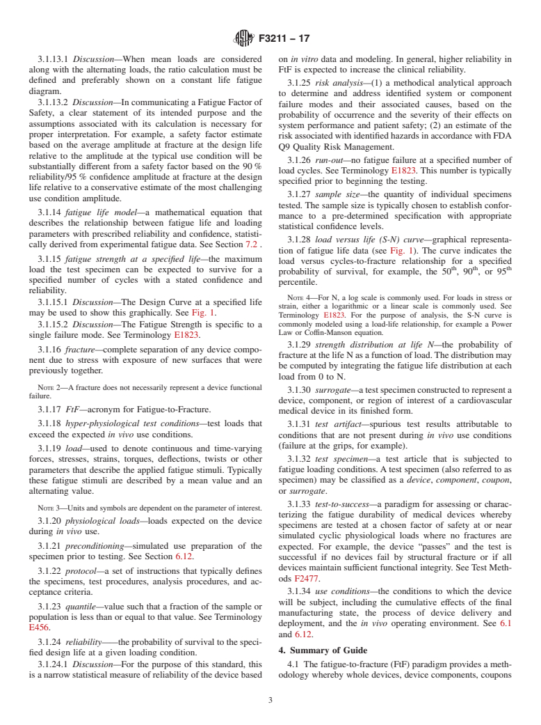 ASTM F3211-17 - Standard Guide for Fatigue-to-Fracture (FtF) Methodology for Cardiovascular Medical Devices