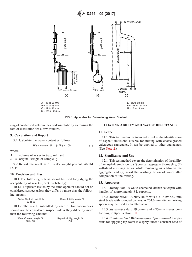 ASTM D244-09(2017) - Standard Test Methods and Practices for Emulsified Asphalts