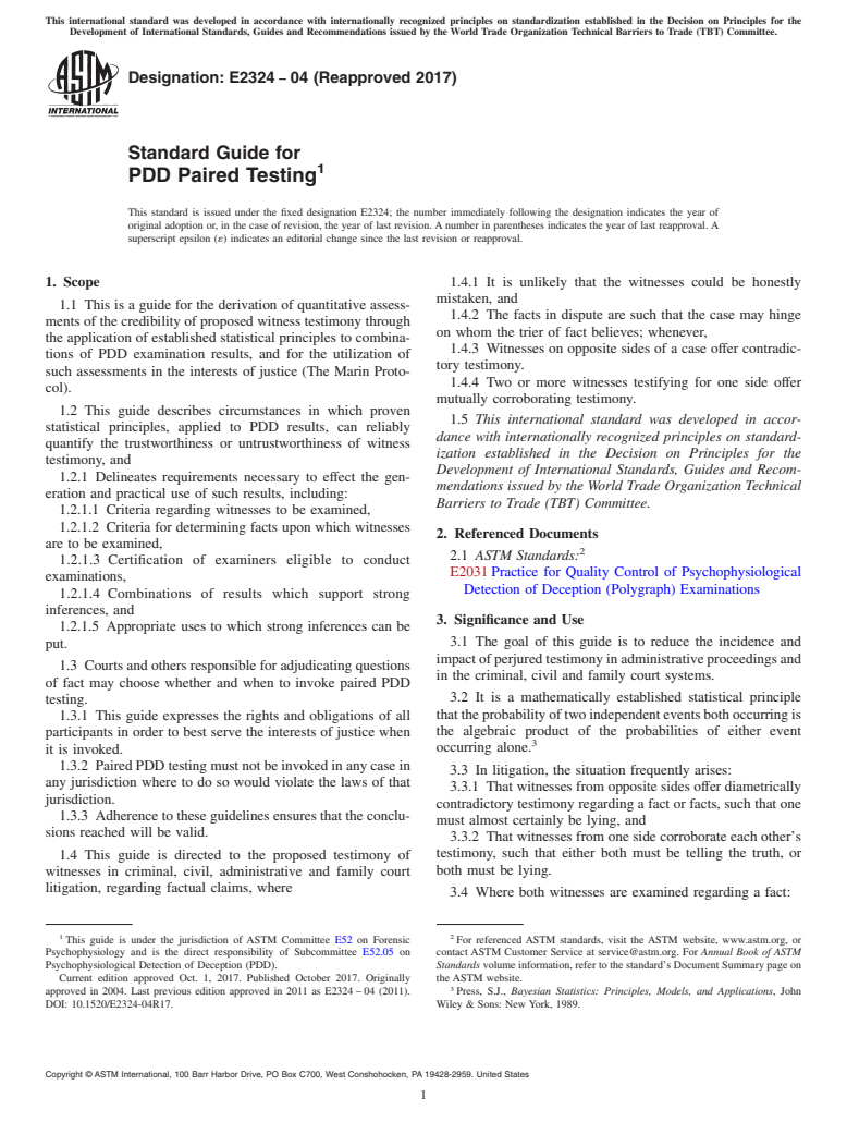 ASTM E2324-04(2017) - Standard Guide for  PDD Paired Testing