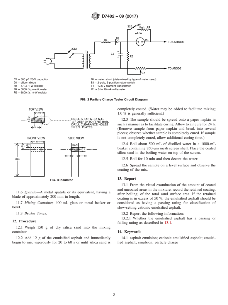 ASTM D7402-09(2017) - Standard Practice for  Identifying Cationic Emulsified Asphalts