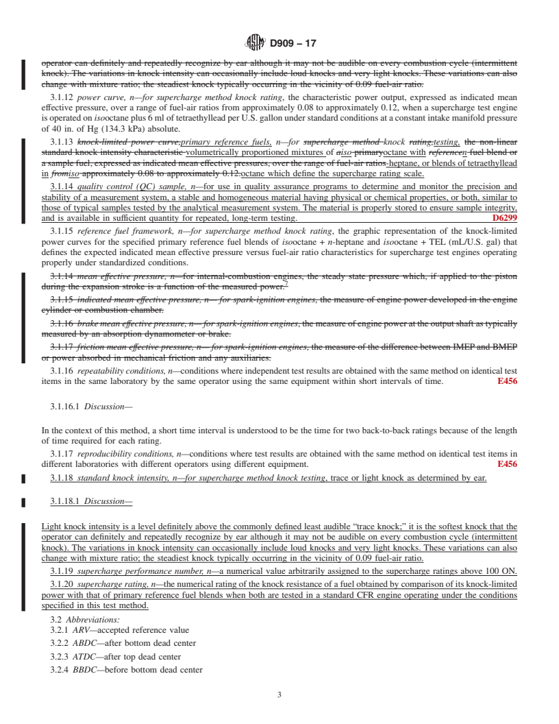 REDLINE ASTM D909-17 - Standard Test Method for Supercharge Rating of Spark-Ignition Aviation Gasoline