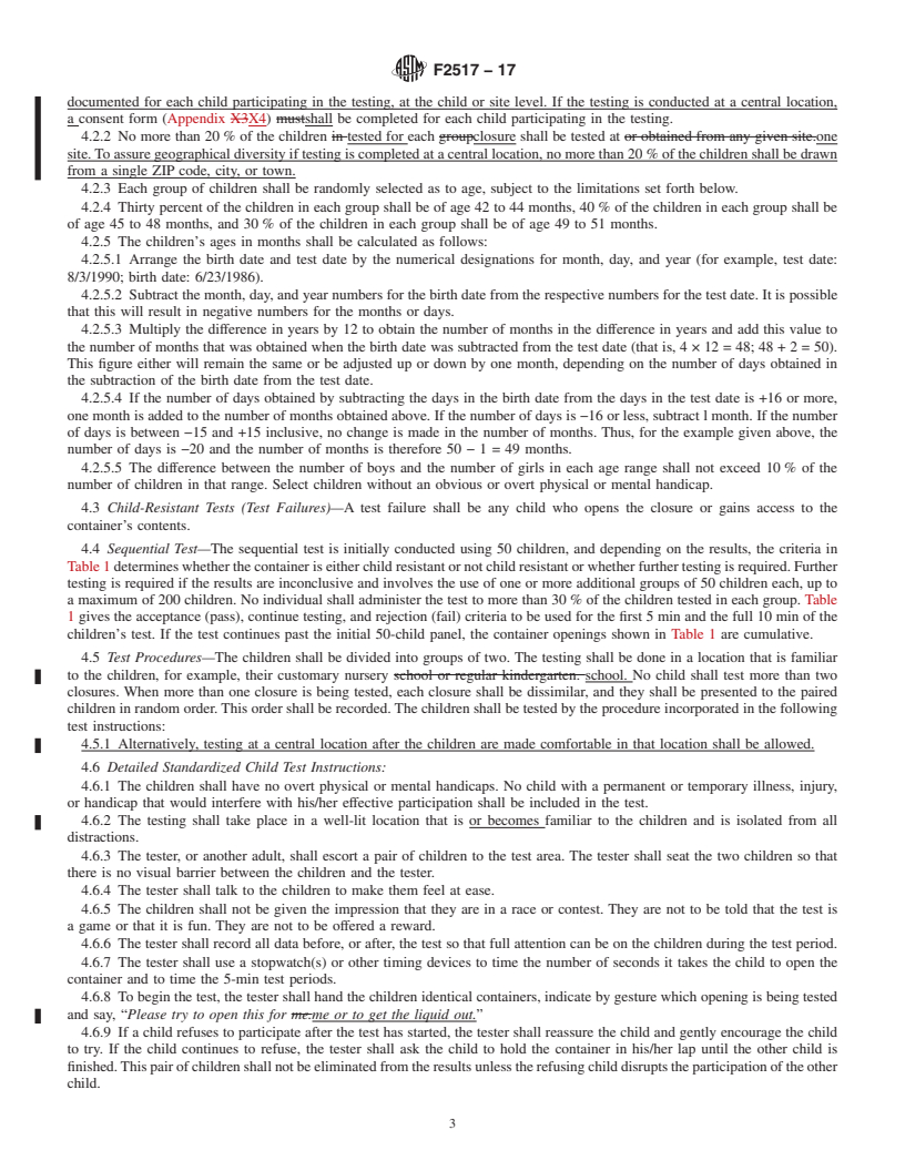 REDLINE ASTM F2517-17 - Standard Specification for  Determination of Child Resistance of Portable Fuel Containers  for Consumer Use