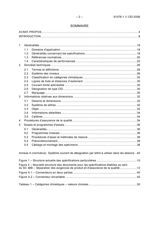 IEC 61076-1:2006 IEC 61076-1:2006 - Connectors for electronic equipment - Product requirements - Part 1: Generic specification - Page 4 preview