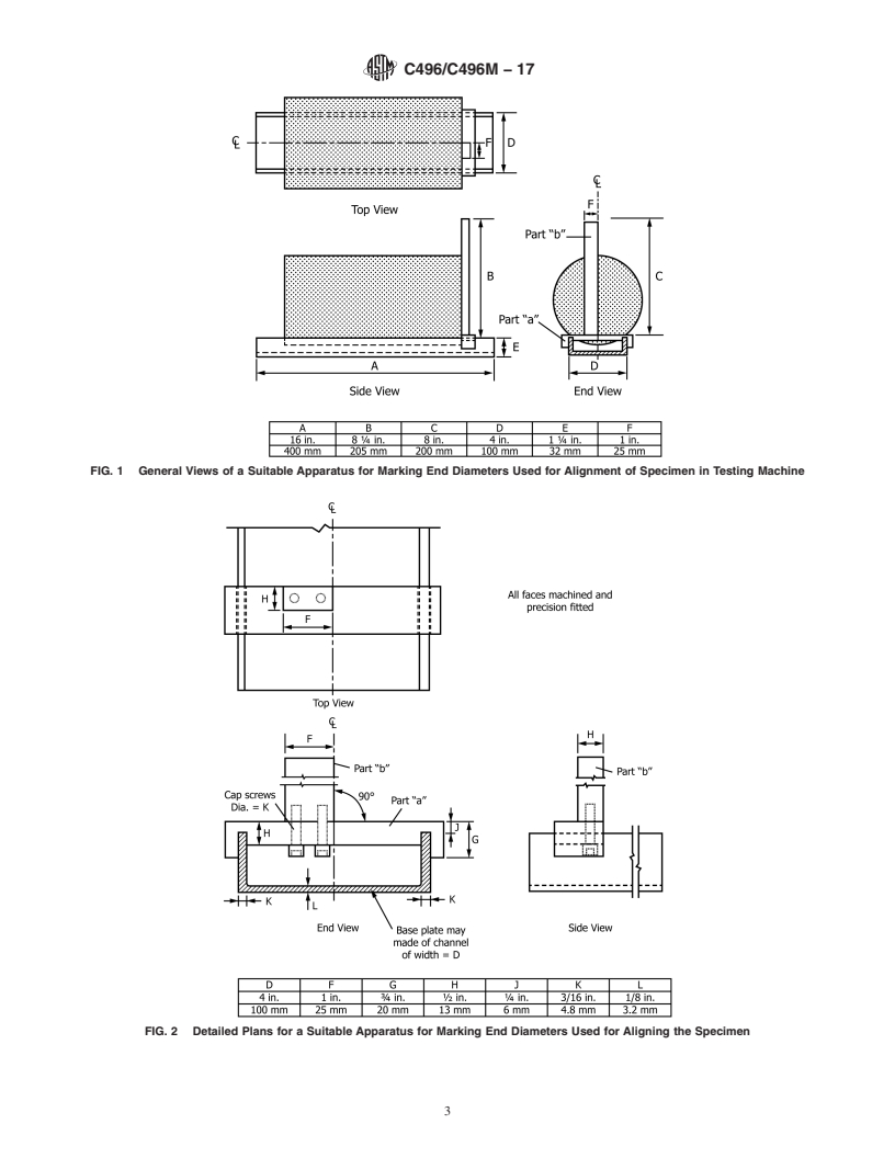 REDLINE ASTM C496/C496M-17 - Standard Test Method for  Splitting Tensile Strength of Cylindrical Concrete Specimens