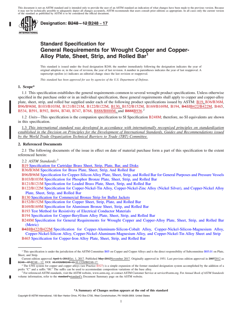 ASTM B248-17 - Standard Specification For General Requirements For ...