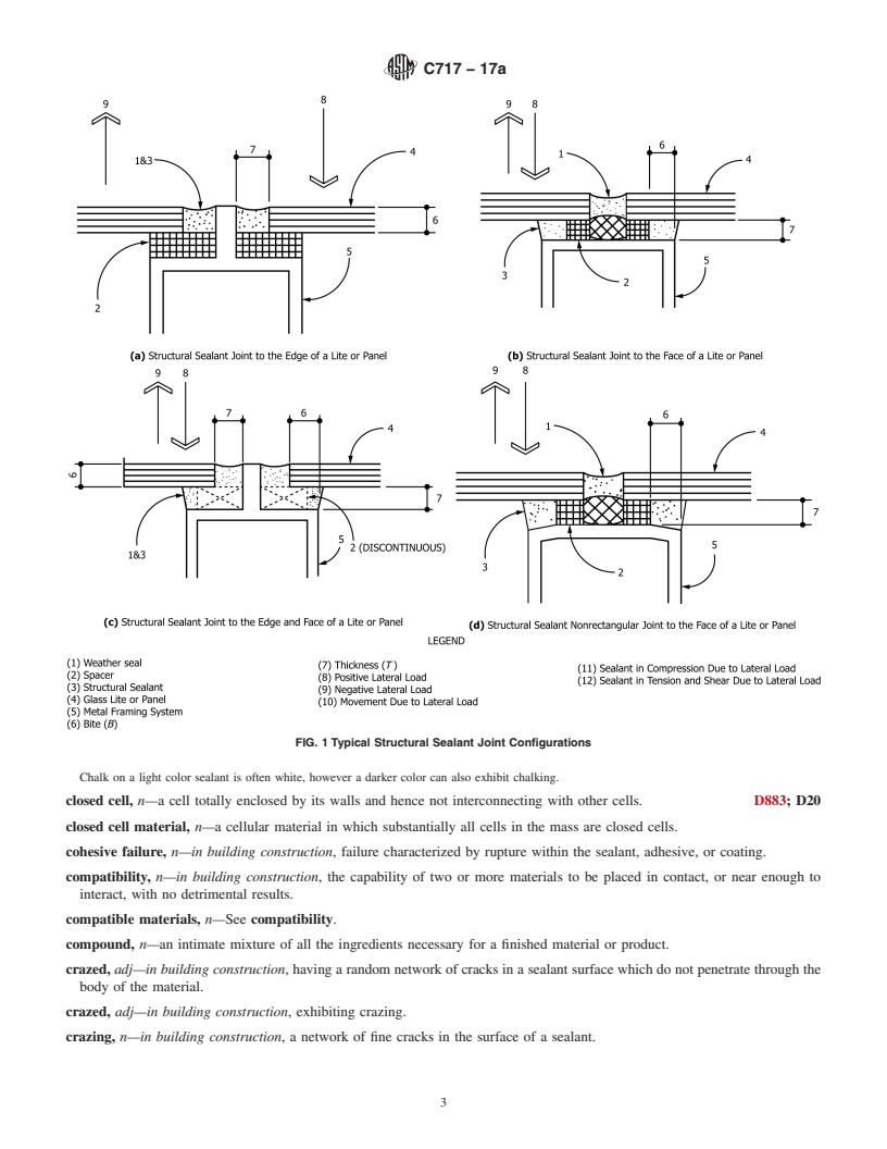 REDLINE ASTM C717-17a - Standard Terminology of  Building Seals and Sealants