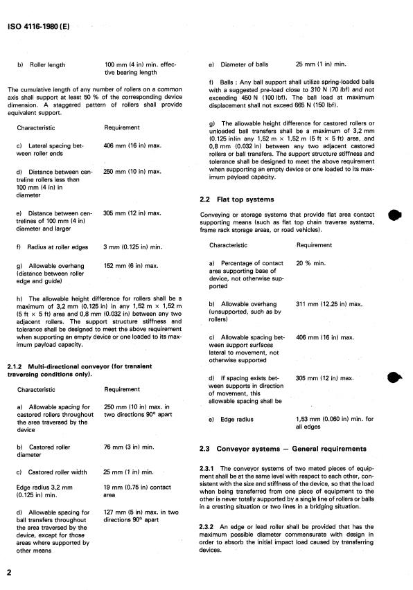 ISO 4116:1980 ISO 4116:1980 - Ground equipment requirements for compatibility with aircraft unit load devices - Page 4 preview