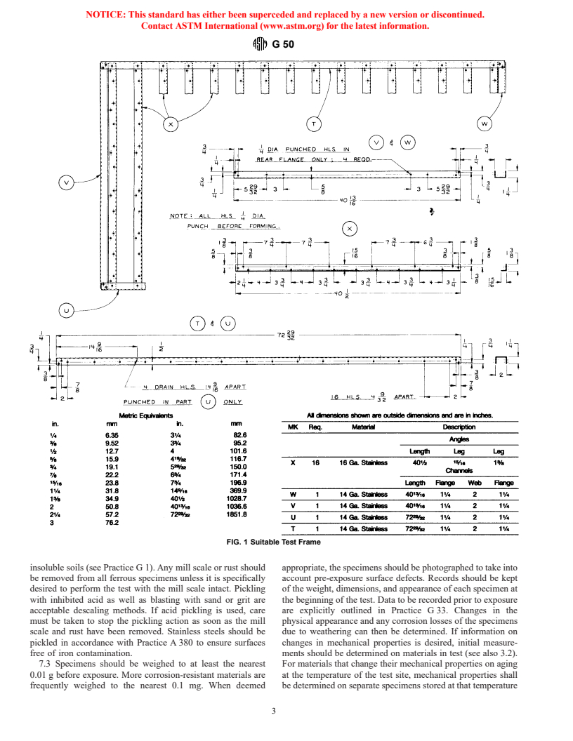 ASTM G50-76(1997)e1 - Standard Practice for Conducting Atmospheric Corrosion Tests on Metals