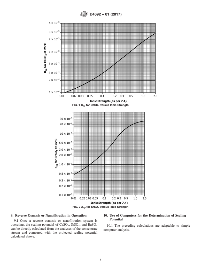 ASTM D4692-01(2017) - Standard Practice for  Calculation and Adjustment of Sulfate Scaling Salts (CaSO<inf  >4</inf>,  SrSO<inf>4</inf>, and BaSO<inf>4</inf>) for Reverse Osmosis  and Nanofiltration