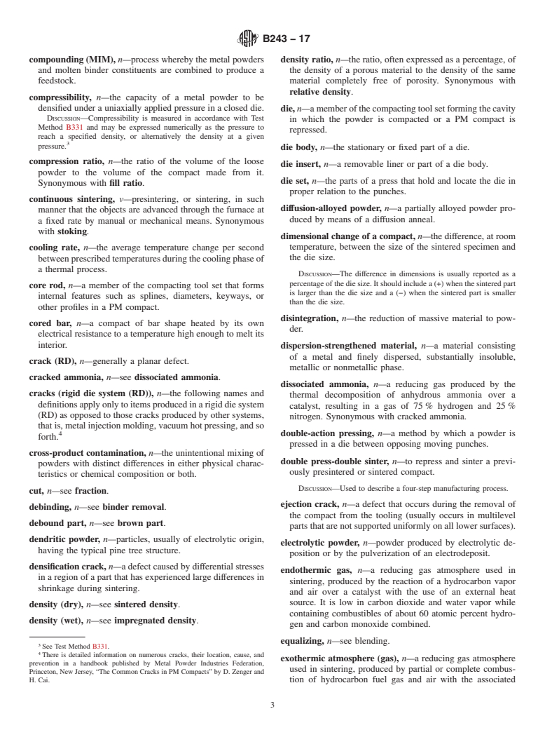 ASTM B243-17 - Standard Terminology of  Powder Metallurgy
