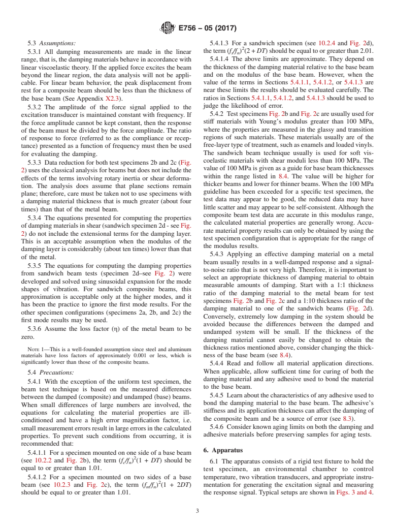 ASTM E756-05(2017) - Standard Test Method for  Measuring Vibration-Damping Properties of Materials