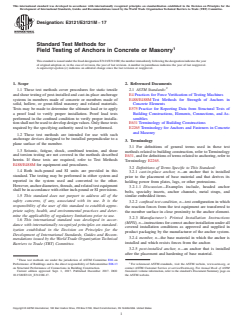ASTM E3121/E3121M-17 - Standard Test Methods for Field Testing of Anchors in Concrete or Masonry