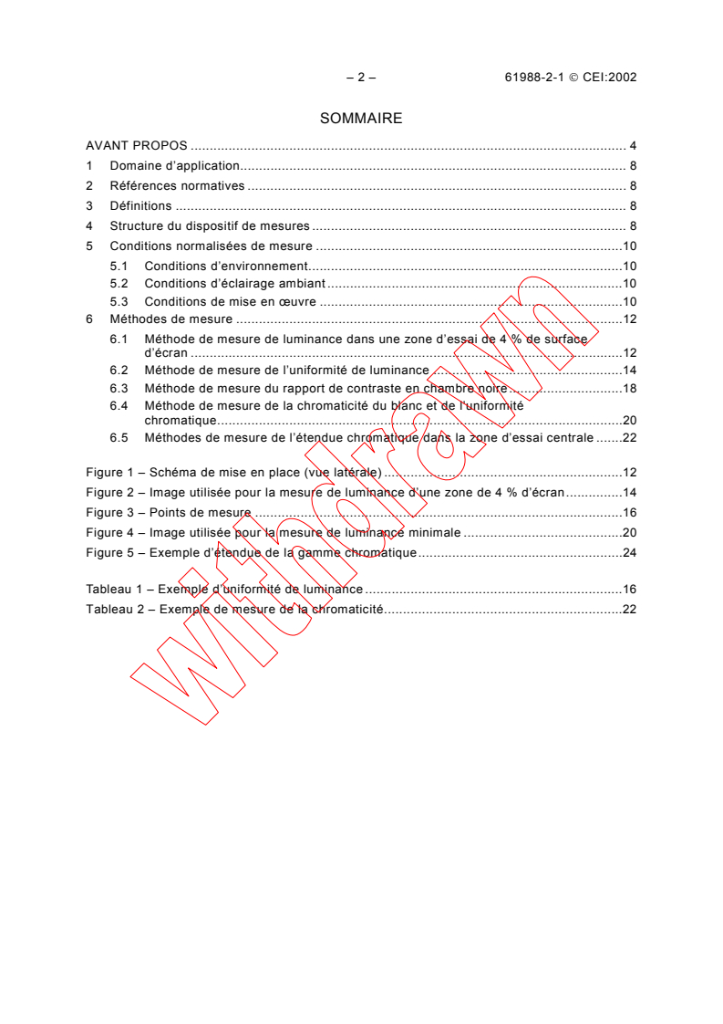 IEC 61988-2-1:2002 IEC 61988-2-1:2002 - Plasma display panels - Part 2-1: Measuring methods - Optical
Released:10/14/2002
Isbn:2831865883 - Page 4 preview
