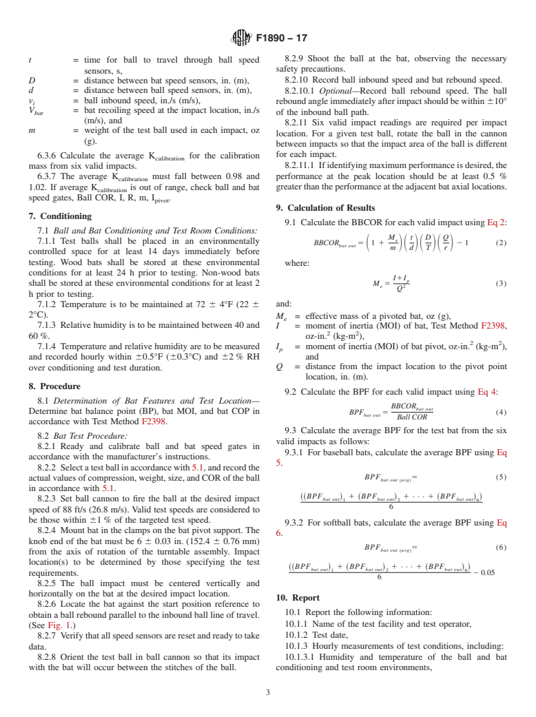 ASTM F1890-17 - Standard Test Method for Measuring Softball and Baseball Bat Performance Factor