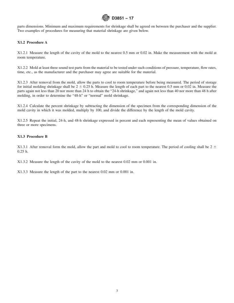 REDLINE ASTM D3851-17 - Standard Specification for Microcellular Polyurethane Shoe Soling Materials