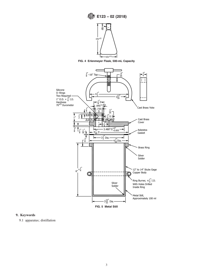 REDLINE ASTM E123-02(2018) - Standard Specification for  Apparatus for Determination of Water by Distillation