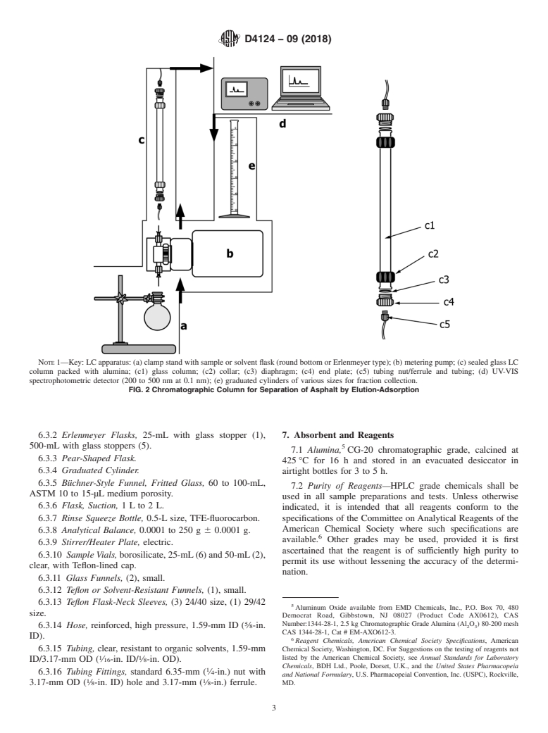 ASTM D4124-09(2018) - Standard Test Method for Separation of Asphalt into Four Fractions