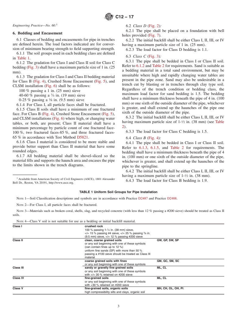 ASTM C12-17 - Standard Practice for Installing Vitrified Clay Pipe Lines