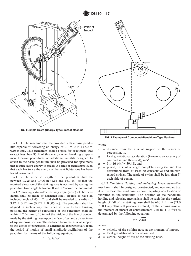 ASTM D6110-17 - Standard Test Method for  Determining the Charpy Impact Resistance of Notched Specimens  of Plastics