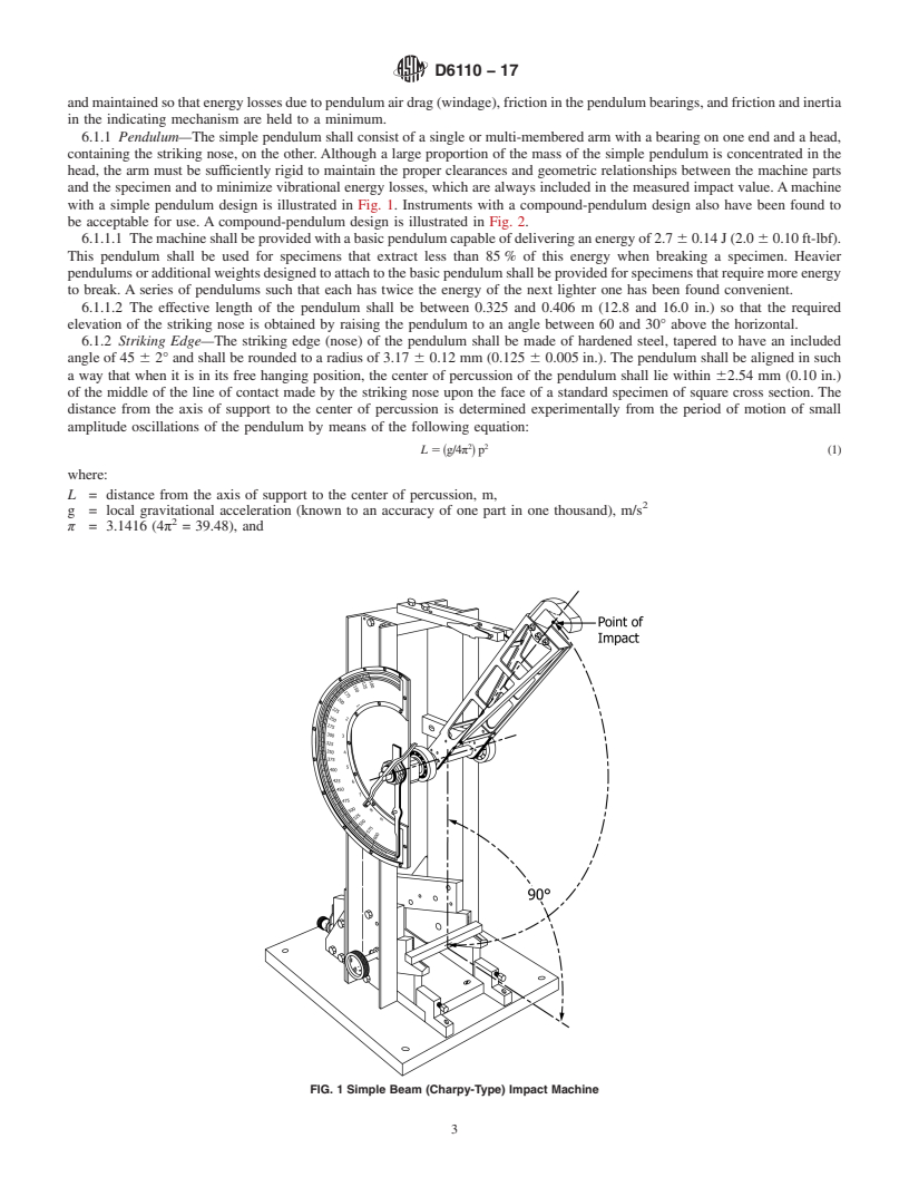 REDLINE ASTM D6110-17 - Standard Test Method for  Determining the Charpy Impact Resistance of Notched Specimens  of Plastics