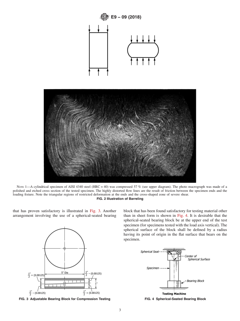 ASTM E9-09(2018) - Standard Test Methods of Compression Testing of Metallic Materials at Room Temperature