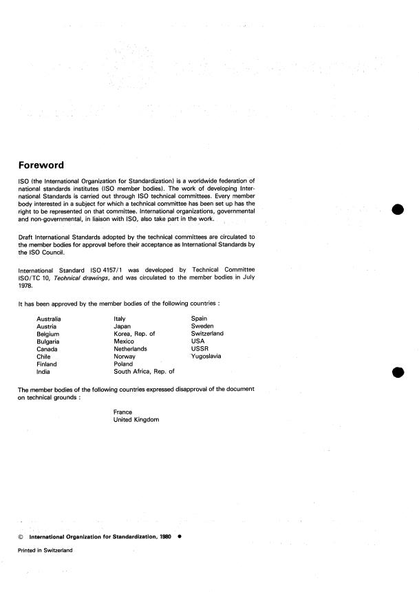 ISO 4157-1:1980 ISO 4157-1:1980 - Building drawings - Page 2 preview