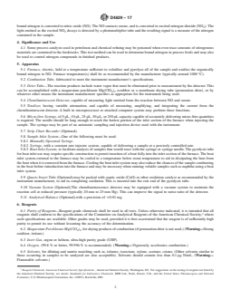 ASTM D4629-17 REDLINE ASTM D4629-17 - Standard Test Method for Trace Nitrogen in Liquid Hydrocarbons by Syringe/Inlet Oxidative Combustion and Chemiluminescence Detection - Page 2 preview